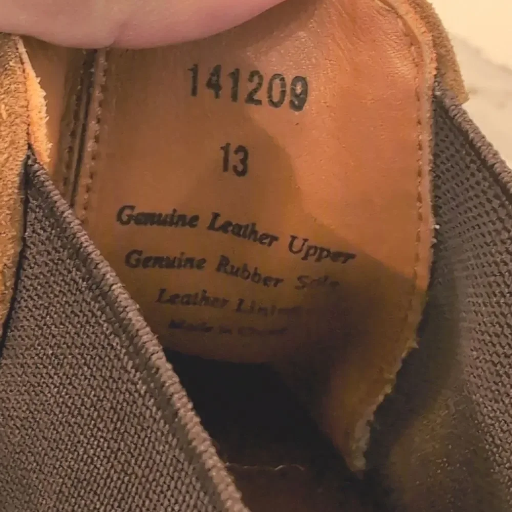 The Men's Store at Bloomingdale's Chelsea Boots Tan Suede Pull On Size 13